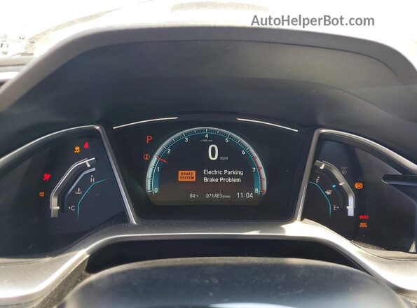 2HGFC1F31HH648237 2017 HONDA CIVIC Charcoal Vista del cuadro de instrumentos