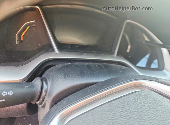 2HGFC1F31KH651937 2019 HONDA CIVIC Blue ხელსაწყოთა პანელის ხედი