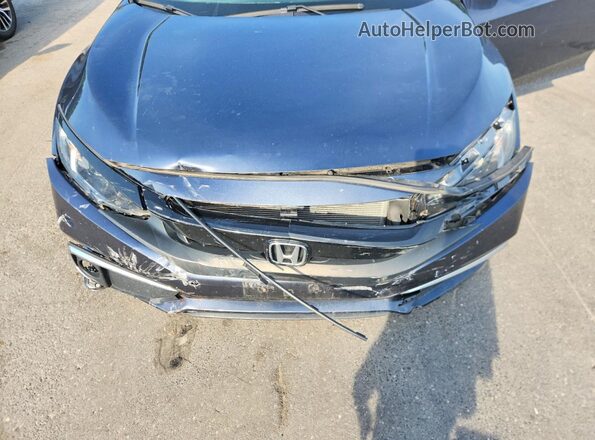 2HGFC1F31KH651937 2019 HONDA CIVIC Blue უკანა სალონის ხედი