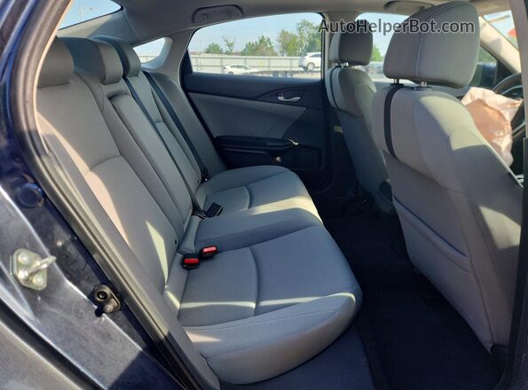 2HGFC1F31KH651937 2019 HONDA CIVIC Blue უკანა სავარძლების ხედი
