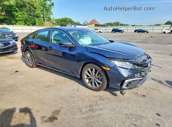 2HGFC1F31KH651937 2019 HONDA CIVIC Blue წინა მარჯვენა