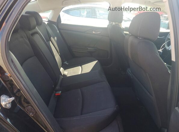2HGFC1F31KH652134 2019 HONDA CIVIC Black Rear seats view