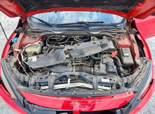 2HGFC1F33HH632072 2017 HONDA CIVIC Red უკანა სალონის ხედი