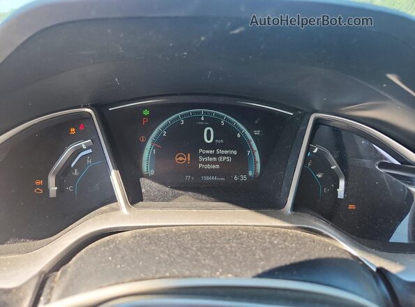 2HGFC1F33JH645202 2018 HONDA CIVIC Blue Սարքավորումների վահանակի տեսք