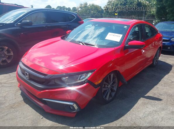 2HGFC1F33MH705077 2021 HONDA CIVIC Red Передня ліва чверть