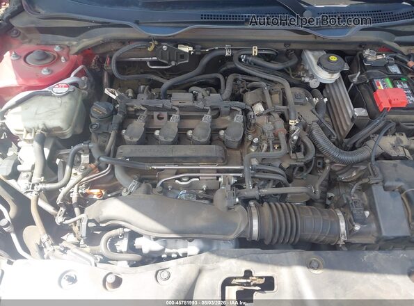 2HGFC1F33MH705077 2021 HONDA CIVIC Red Вид ззаду