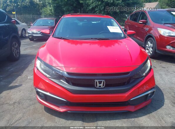2HGFC1F33MH705077 2021 HONDA CIVIC Red Вид щитка приладів