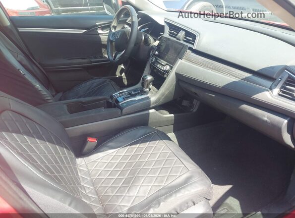 2HGFC1F33MH705077 2021 HONDA CIVIC Red Вид салону спереду