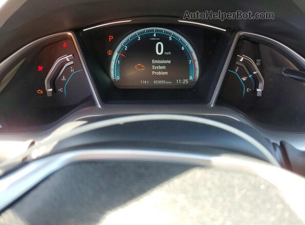 2HGFC1F34HH633781 2017 HONDA CIVIC Gray ხელსაწყოთა პანელის ხედი