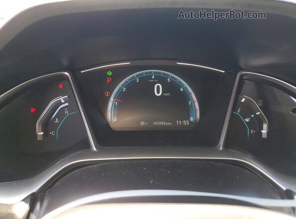 2HGFC1F34HH647776 2017 HONDA CIVIC Black Vista del cuadro de instrumentos