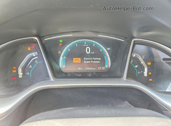 2HGFC1F34HH659507 2017 HONDA CIVIC Black Vista del cuadro de instrumentos
