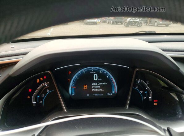 2HGFC1F35HH650167 2017 HONDA CIVIC White Instrument cluster view