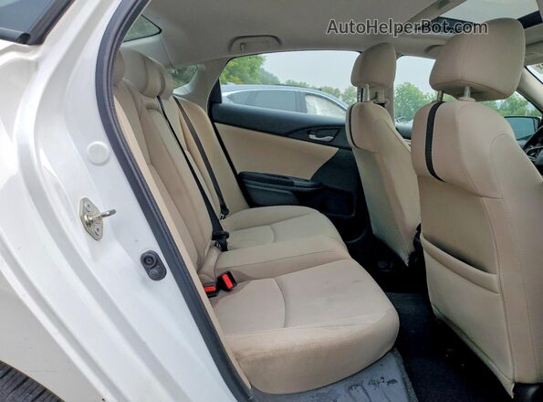 2HGFC1F35HH650167 2017 HONDA CIVIC White Rear seats view