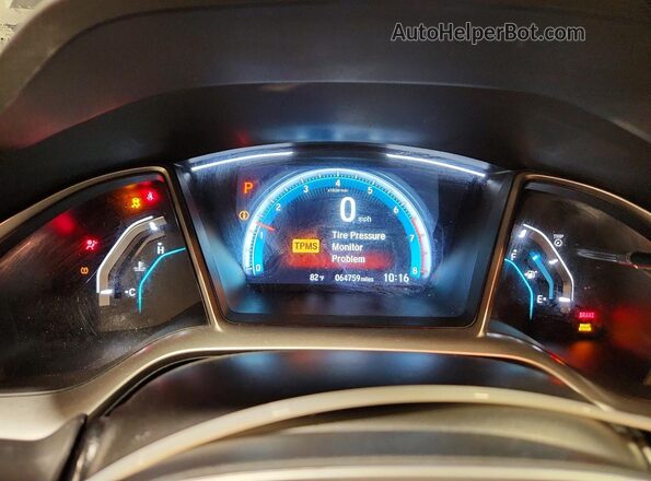 2HGFC1F35HH656003 2017 HONDA CIVIC Black Vista del cuadro de instrumentos