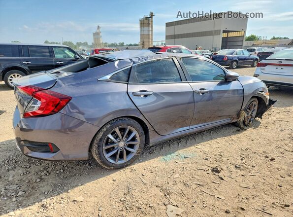 2HGFC1F35MH705307 2021 HONDA CIVIC Gray Trasero derecho