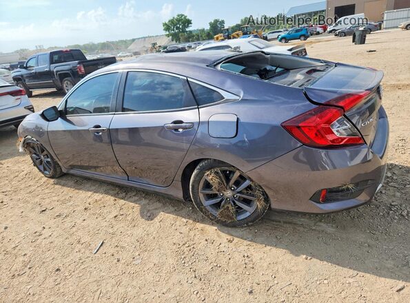 2HGFC1F35MH705307 2021 HONDA CIVIC Gray Trasero izquierdo