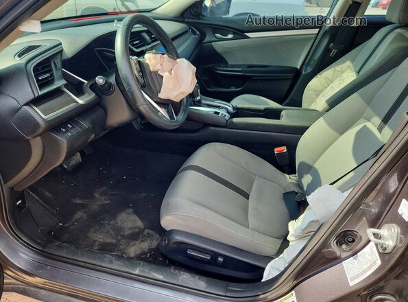 2HGFC1F35MH705307 2021 HONDA CIVIC Gray Vista interior delantera