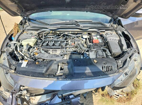 2HGFC1F35MH705307 2021 HONDA CIVIC Gray Vista interior trasera