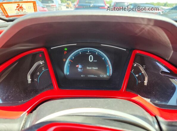 2HGFC1F36HH638495 2017 HONDA CIVIC Black Սարքավորումների վահանակի տեսք