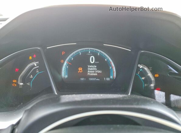 2HGFC1F36HH649304 2017 HONDA CIVIC White Vista del cuadro de instrumentos