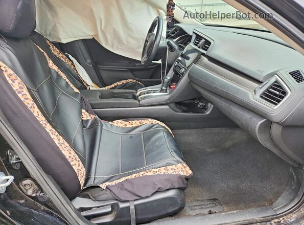 2HGFC1F36MH705607 2021 HONDA CIVIC Black წინა სალონის ხედი