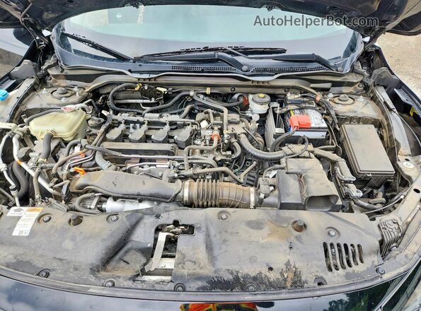 2HGFC1F36MH705607 2021 HONDA CIVIC Black უკანა სალონის ხედი