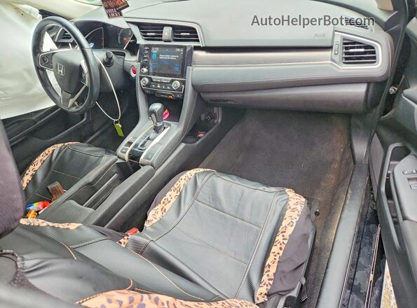 2HGFC1F36MH705607 2021 HONDA CIVIC Black წინა პანელის ხედი