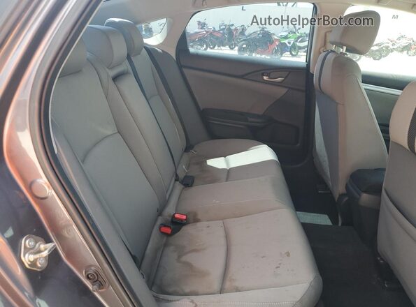 2HGFC1F37GH632395 2016 HONDA CIVIC Charcoal Հետևի նստատեղերի տեսք