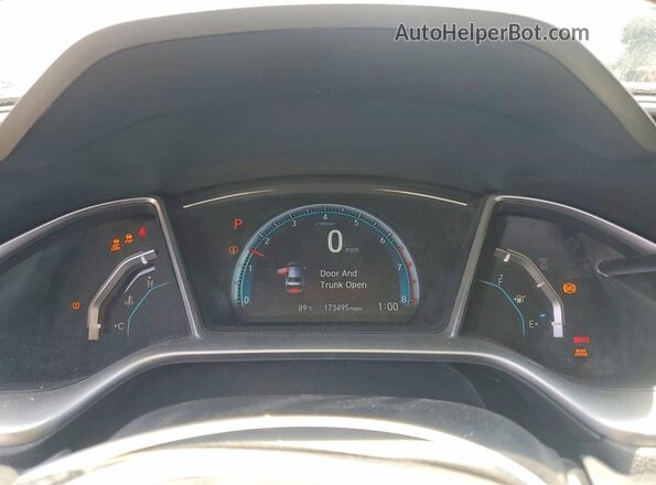 2HGFC1F37GH645129 2016 HONDA CIVIC White Instrument cluster view