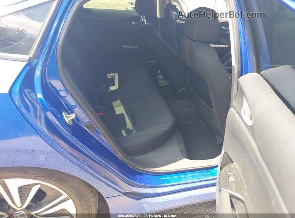 2HGFC1F37HH644192 2017 HONDA CIVIC Blue Vista de la etiqueta del VIN