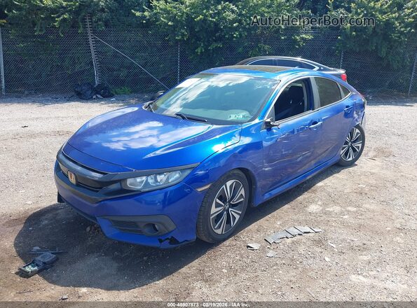 2HGFC1F37HH644192 2017 HONDA CIVIC Blue Vista tres cuartos delantera izquierda