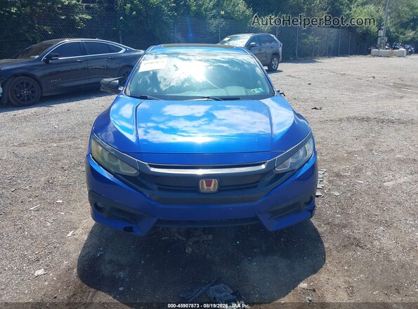 2HGFC1F37HH644192 2017 HONDA CIVIC Blue Vista del cuadro de instrumentos