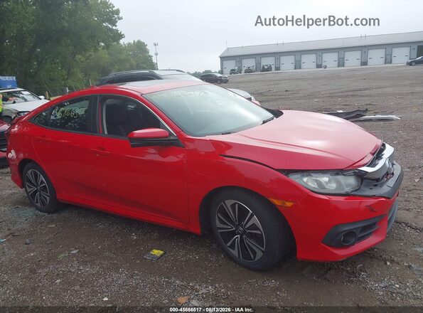 2HGFC1F38HH641012 2017 HONDA CIVIC Red უკანა სალონის ხედი