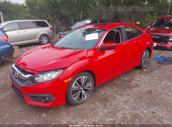 2HGFC1F38HH641012 2017 HONDA CIVIC Red წინა მარცხენა ხედი სამი მეოთხედიდან