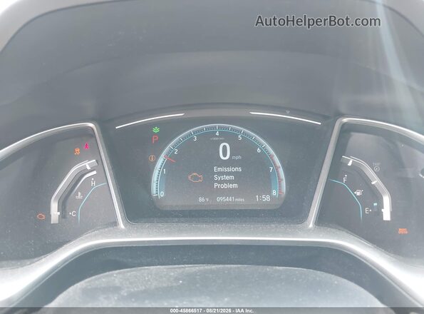 2HGFC1F38HH641012 2017 HONDA CIVIC Red უკანა სავარძლების ხედი