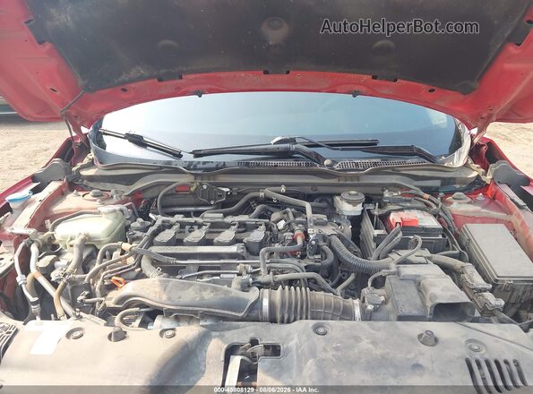 2HGFC1F38HH643391 2017 HONDA CIVIC Red Rear view