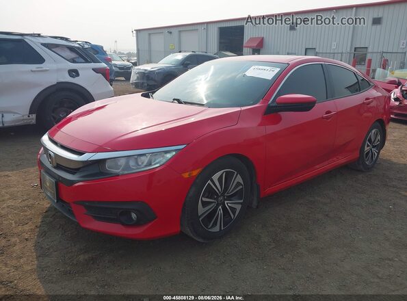 2HGFC1F38HH643391 2017 HONDA CIVIC Red Front left