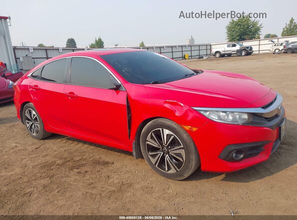 2HGFC1F38HH643391 2017 HONDA CIVIC Red Rear interior view