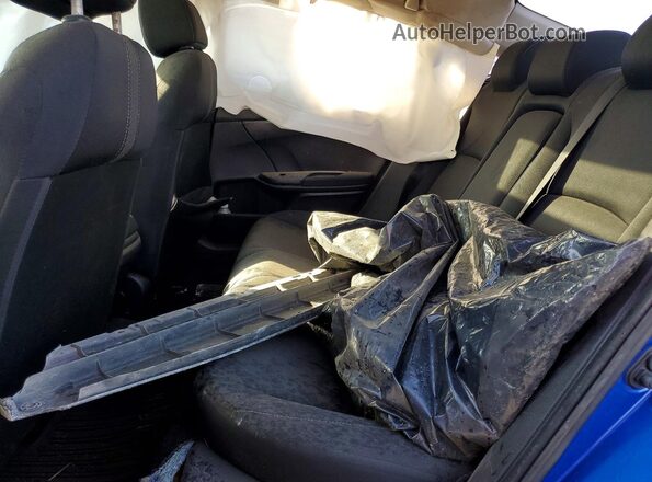 2HGFC1F38HH644105 2017 HONDA CIVIC Blue უკანა სავარძლების ხედი