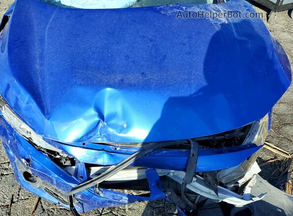 2HGFC1F38HH644105 2017 HONDA CIVIC Blue უკანა სალონის ხედი