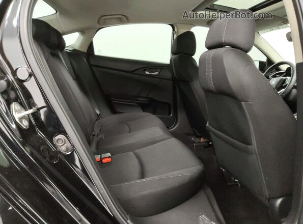 2HGFC1F39HH656716 2017 HONDA CIVIC Black Widok tylnych siedzeń