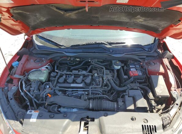 2HGFC1F3XHH643408 2017 HONDA CIVIC Red უკანა სალონის ხედი