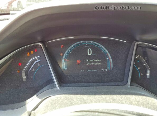 2HGFC1F3XHH643408 2017 HONDA CIVIC Red ხელსაწყოთა პანელის ხედი