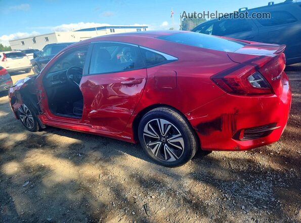 2HGFC1F41JH105601 2018 HONDA CIVIC Red უკანა მარცხენა