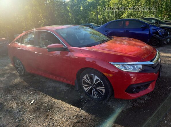 2HGFC1F41JH105601 2018 HONDA CIVIC Red წინა მარჯვენა
