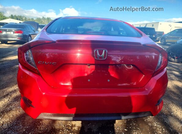 2HGFC1F41JH105601 2018 HONDA CIVIC Red უკანა ხედი