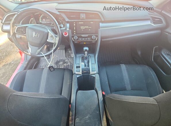 2HGFC1F41JH105601 2018 HONDA CIVIC Red წინა პანელის ხედი
