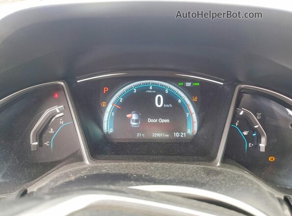 2HGFC1F43GH113711 2016 HONDA CIVIC Blue Widok zestawu wskaźników