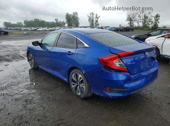 2HGFC1F43GH113711 2016 HONDA CIVIC Blue Tył lewy
