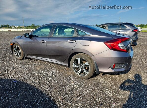 2HGFC1F43JH105647 2018 HONDA CIVIC Gray Trasero izquierdo